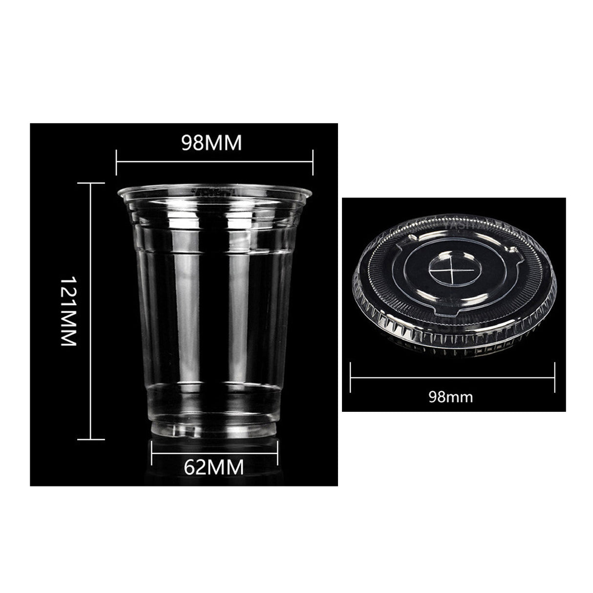 Vasos transparentes con tapa - By Boat