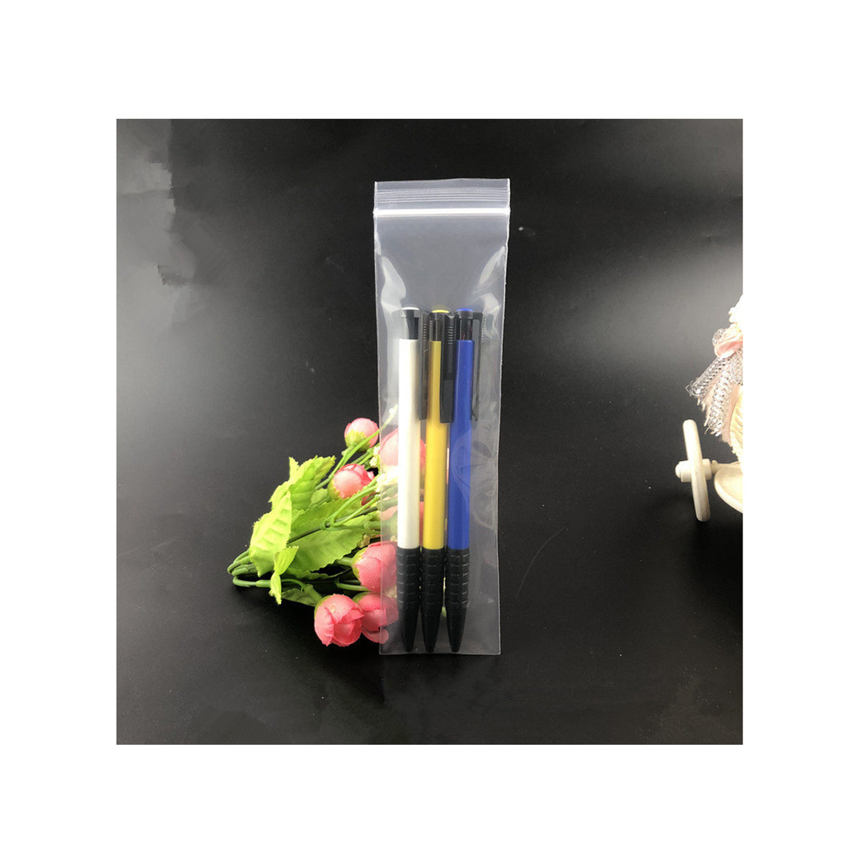 Bolsas de almacenamiento transparentes con cremallera