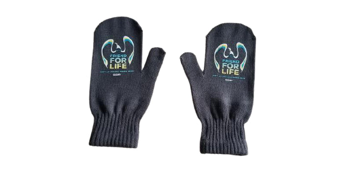 Mitts With Reflective Stripes