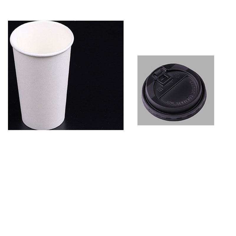 Vaso de papel de 22 oz con tapa plana