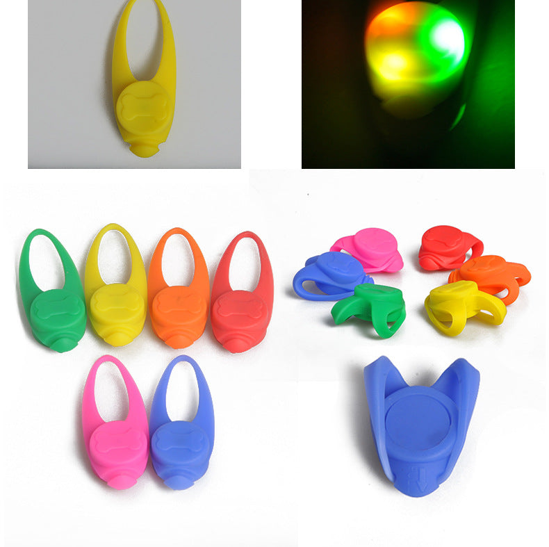 Collier lumineux de sécurité à LED en silicone pour chien