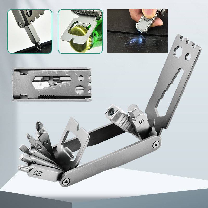 Herramienta para bicicleta 14 en 1 con luz