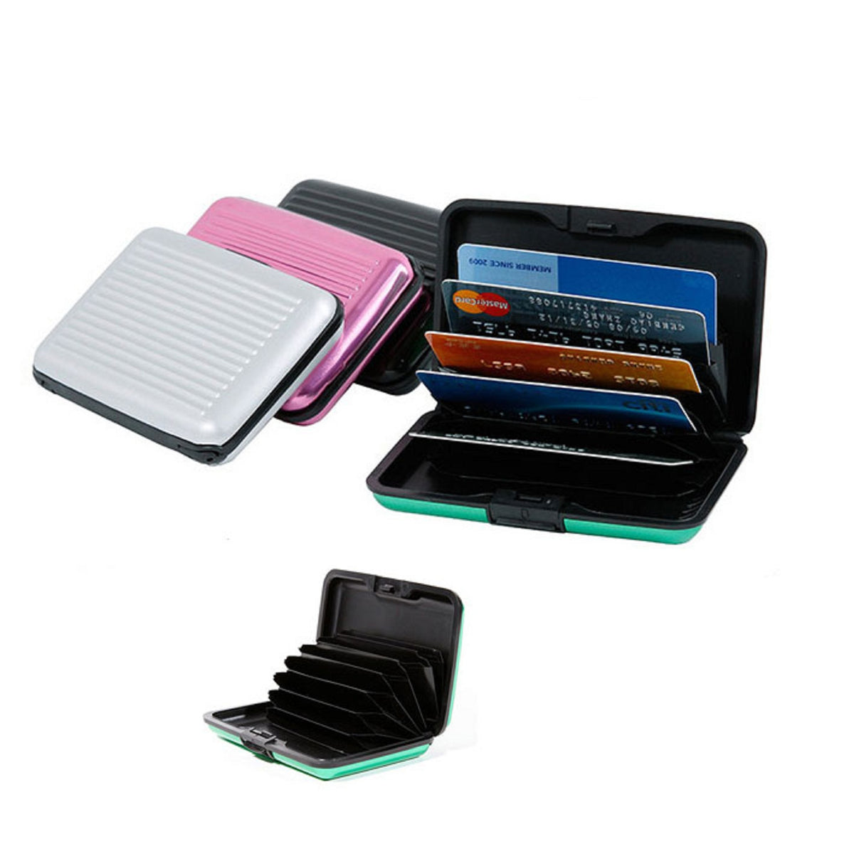 Cartera con bloqueo RFID y tarjetero