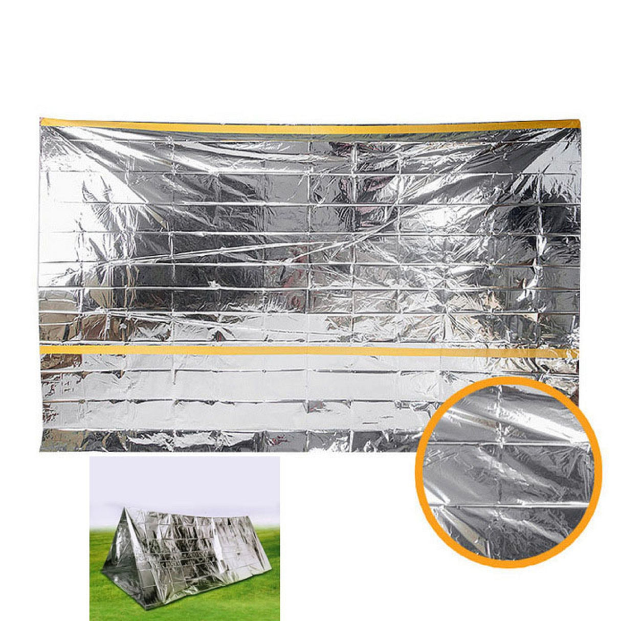 Tienda de campaña de Mylar para emergencias