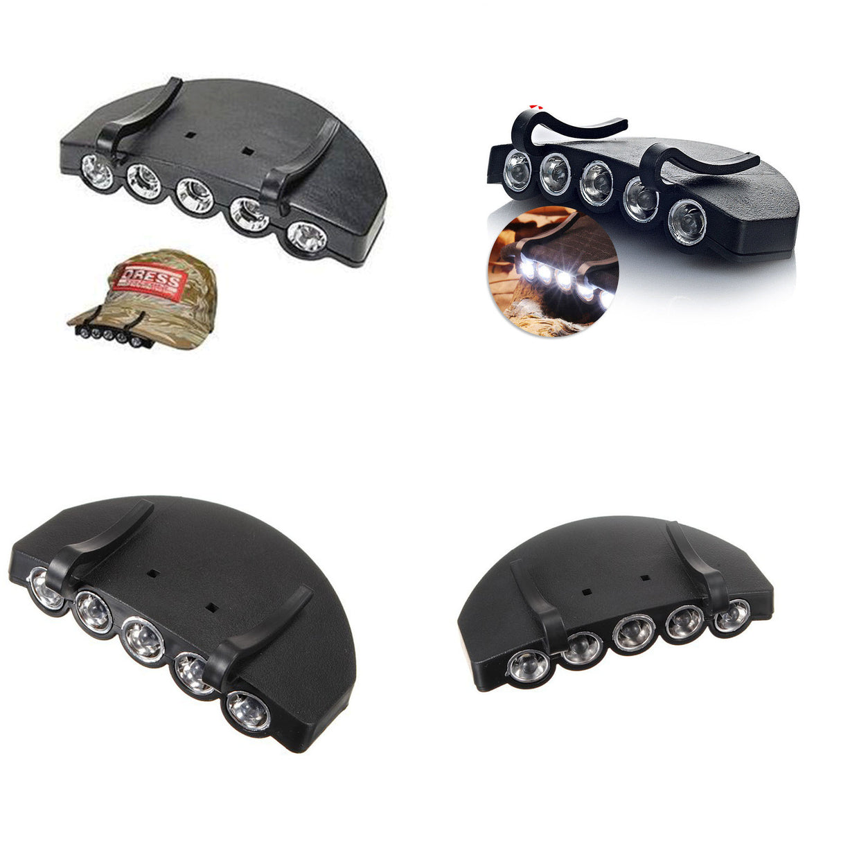 Luz de gorra de 5 LED