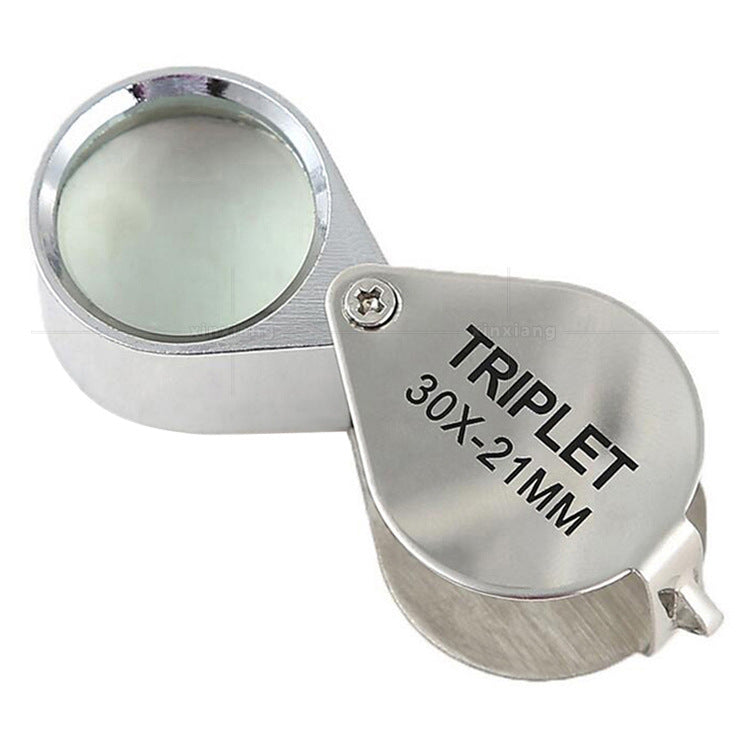 30 X 21mm Glass Jeweler Loupe Magnifier