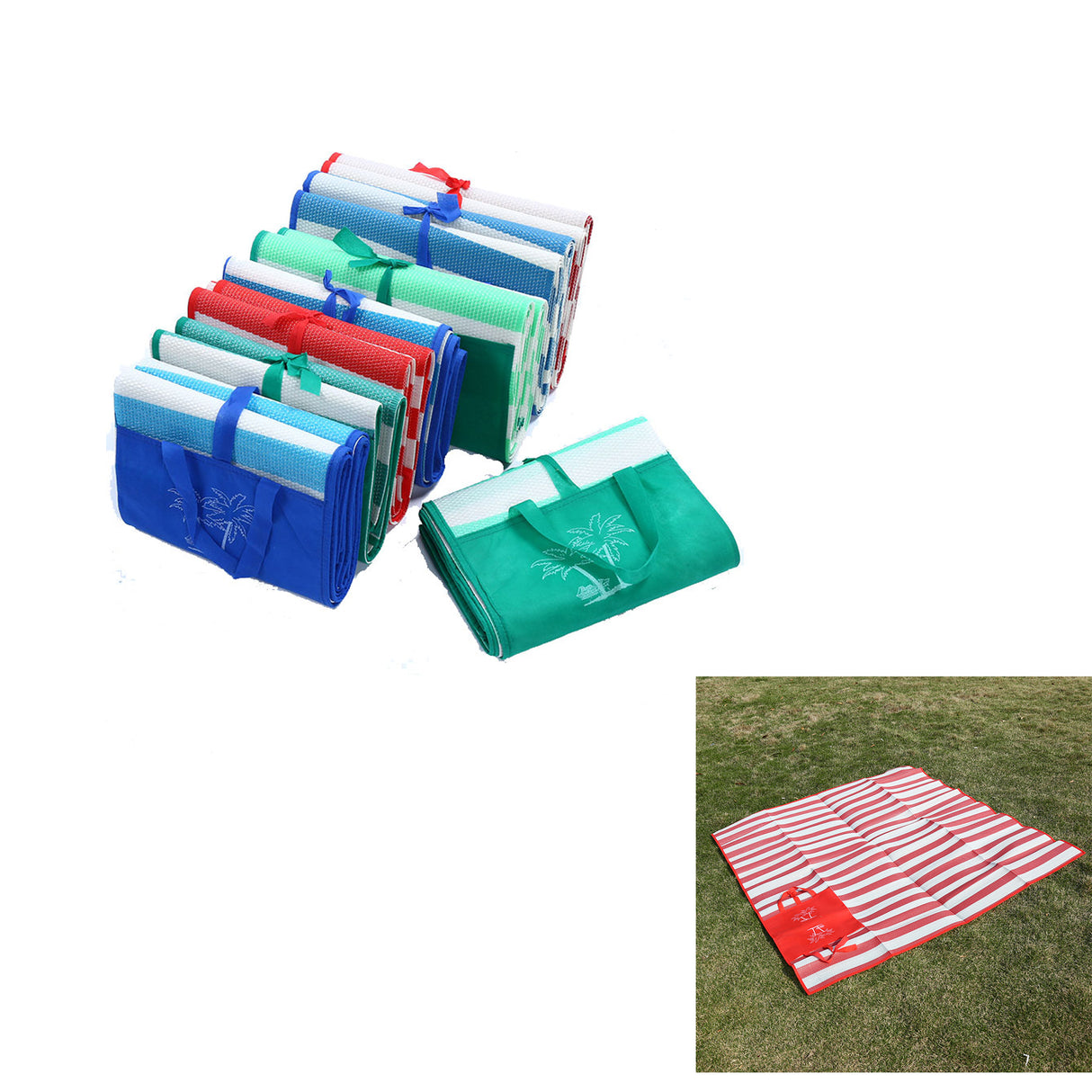 Tapis de plage pliable pour camping