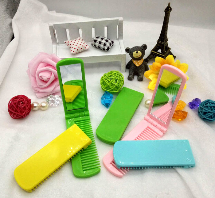 Peigne pliant avec miroir