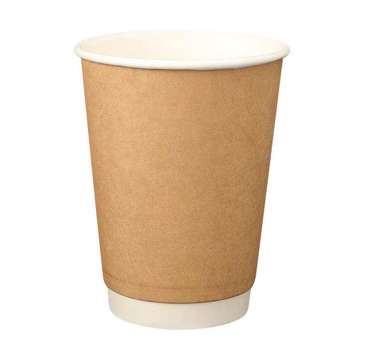 Vaso de café de papel de doble pared de 400 ml