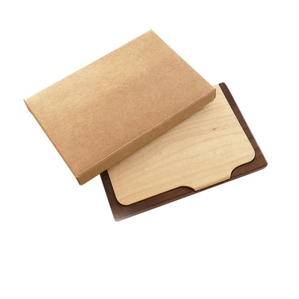 étui à cartes en bois