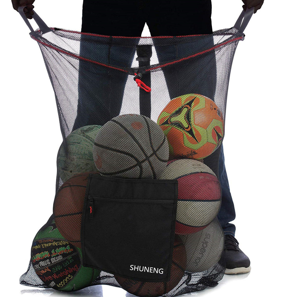 Bolsa de malla para balones de fútbol