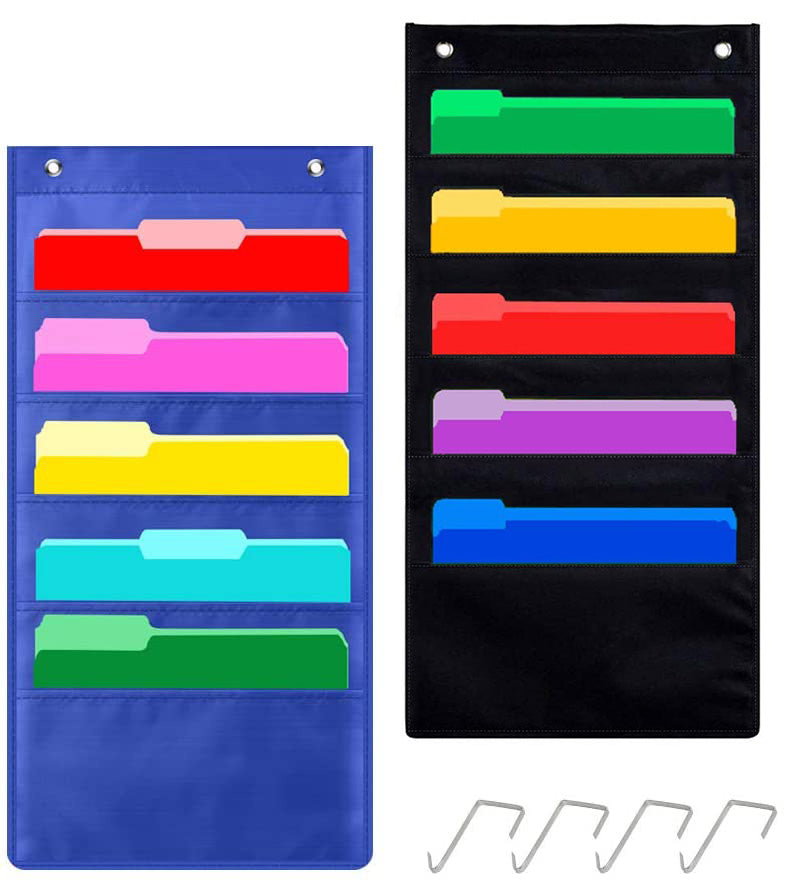 Organiseur de dossiers mural à 5 poches