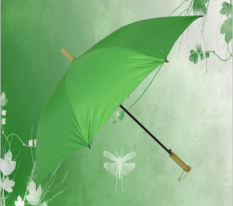 Paraguas negro de arco