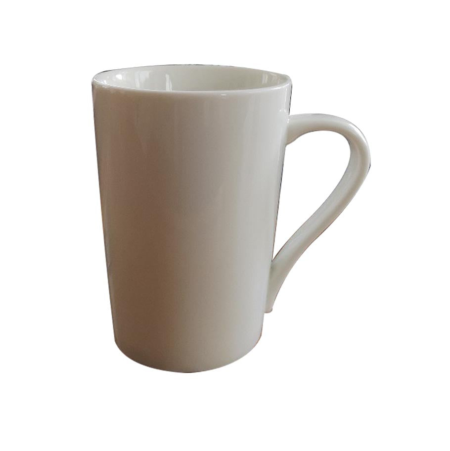 Tall White 16 Oz Ceramic Latte Style Coffee Mugs - By Boat