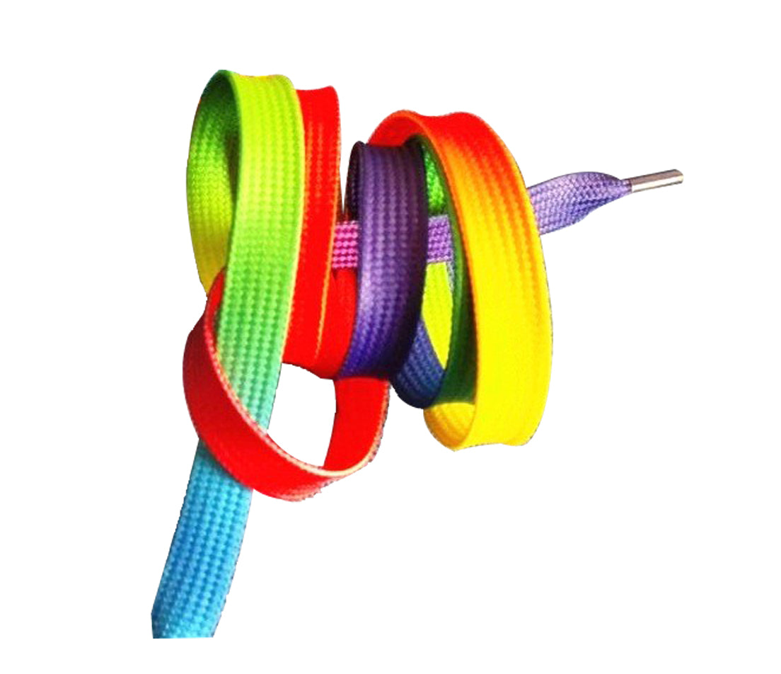 Rainbow Shoelaces (per Pair)