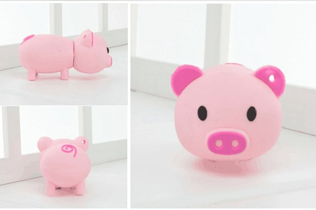 Disco U con forma de cerdito