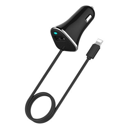 Chargeur de voiture USB compatible avec l'iPhone 8
