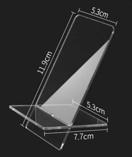 Support de téléphone transparent