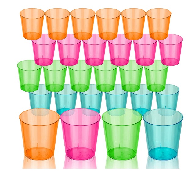 Vasos de chupito de plástico de 2 oz