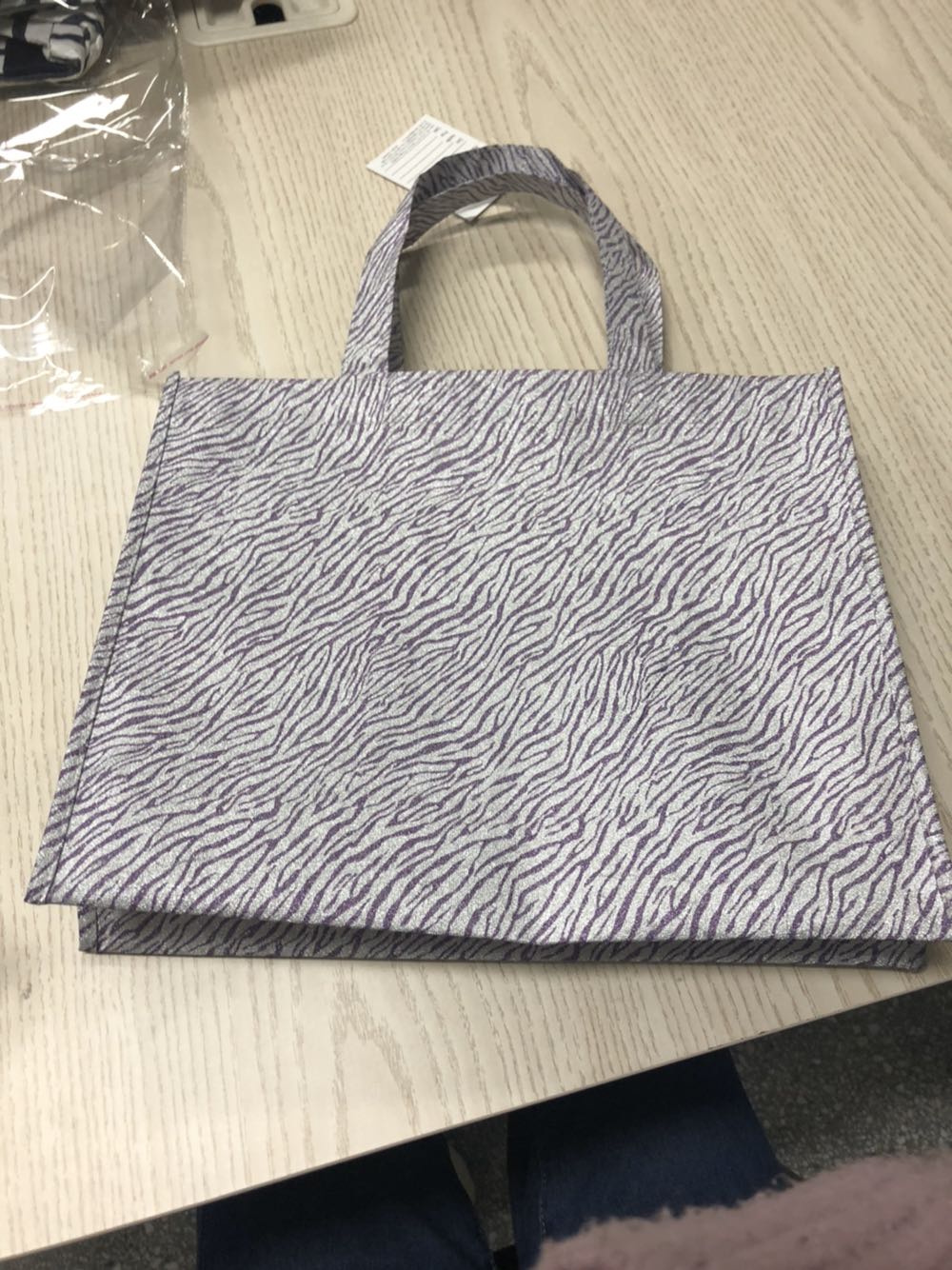 Bolsas de regalo reutilizables plateadas