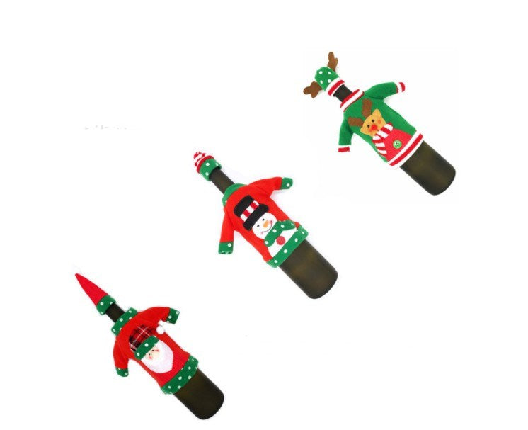 Set de vino navideño