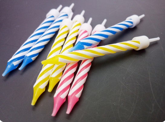 Bougie d'anniversaire avec carte de retour