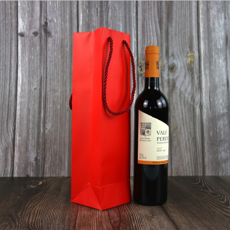 Bolsa de regalo de vino Kraft