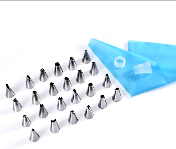 24pcs Nozzle Silicone Decoration Baking Tools Set