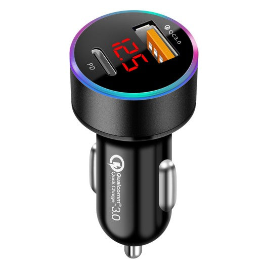 Chargeur de voiture rapide en alliage d'aluminium pour iPhone