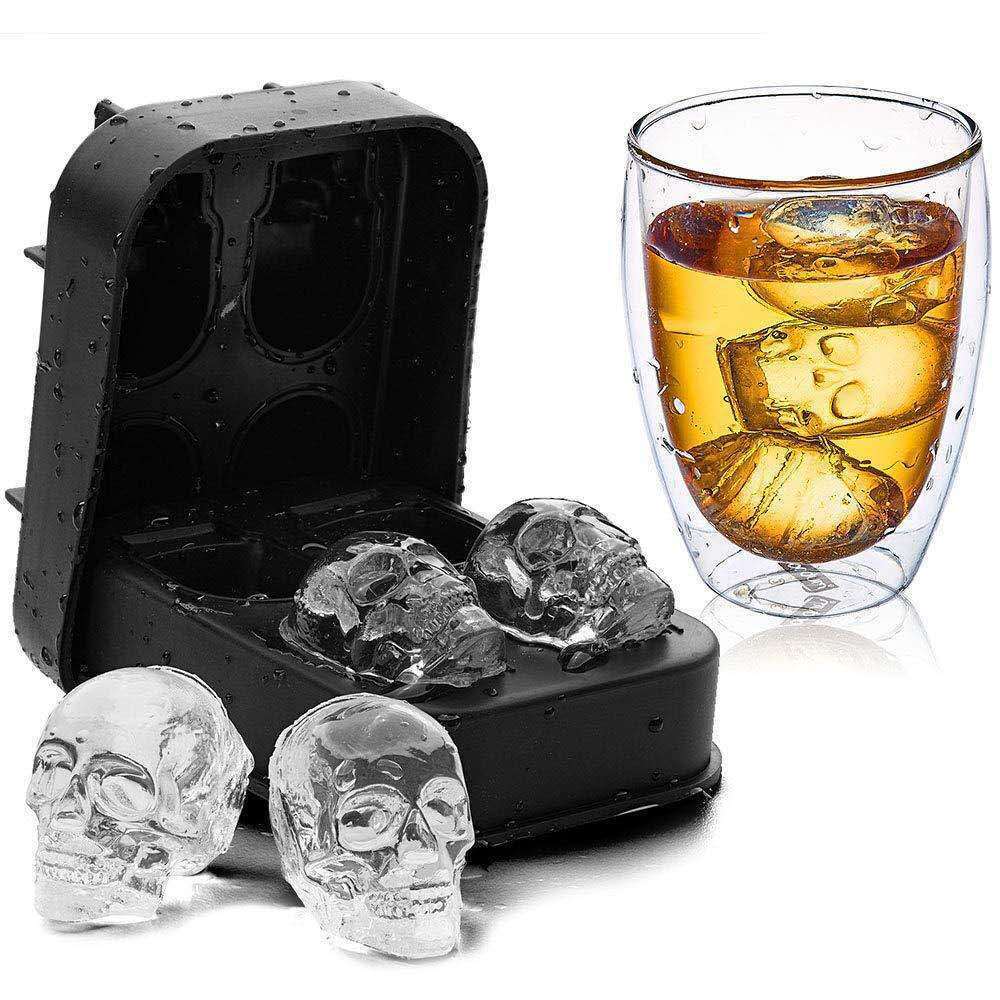 3d Skull Ice Mold Tray