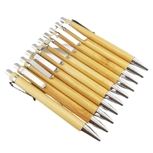 Bamboo Wooden Retractable Ballpoint Pen