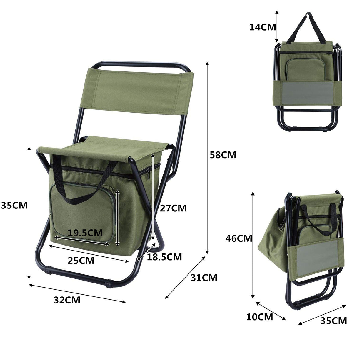 Fishing Chair With Cooler Bag