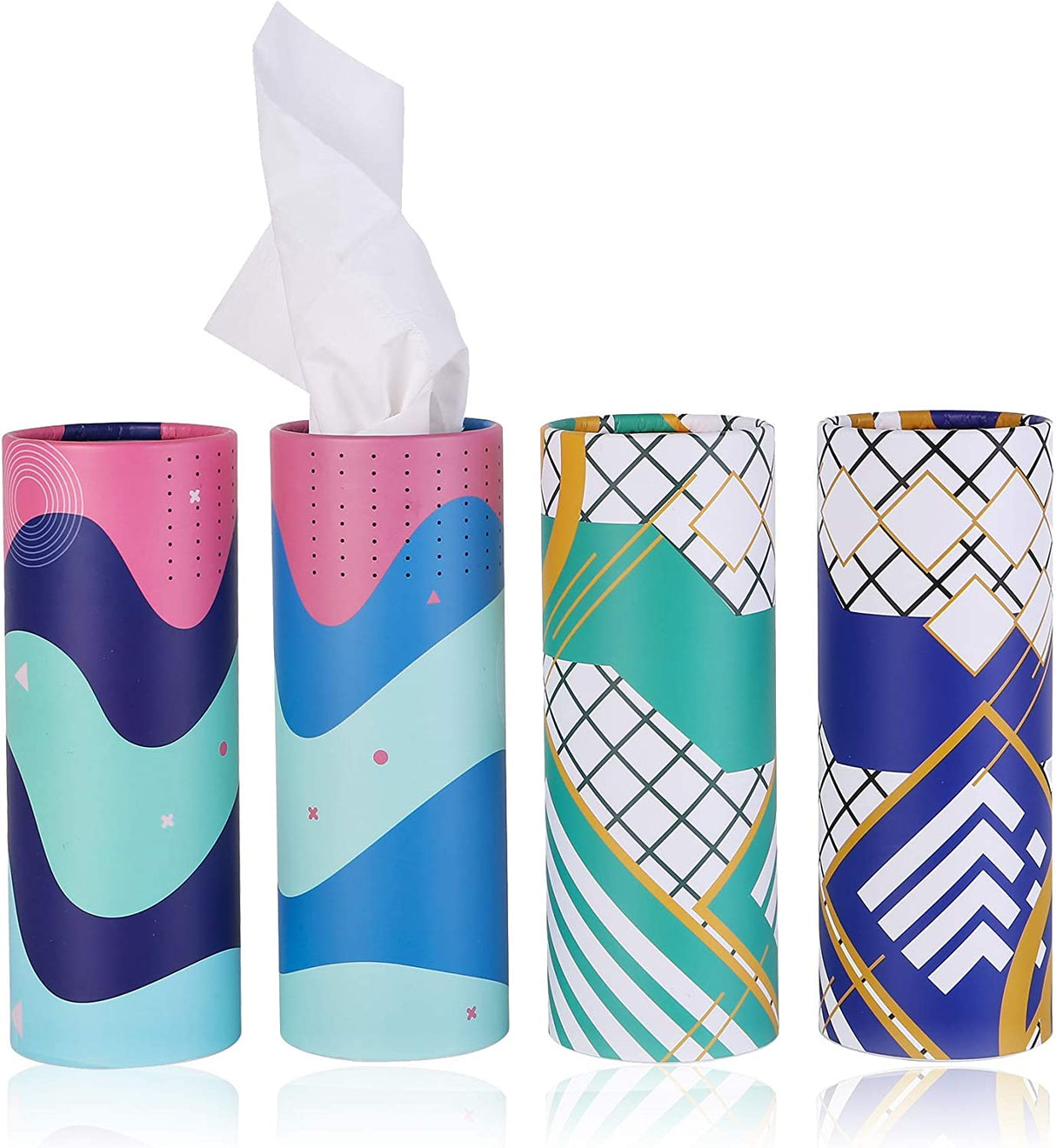 Boîte à mouchoirs cylindrique