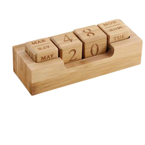 Calendrier de bureau en bois 2023
