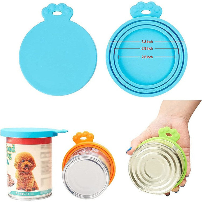 Couvercle en silicone pour boîte de nourriture pour animaux