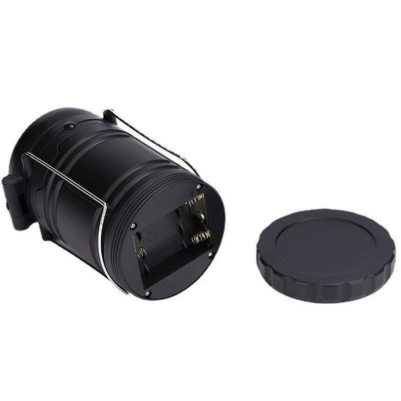 Ventilador portátil para camping con LED