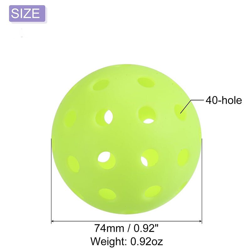 40 - hole Glow - in - the - dark Pickleball Ball - Yorkn Inc✅
