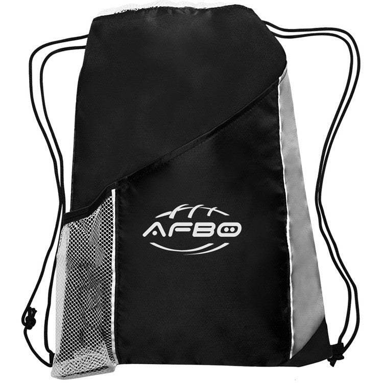 Drawstring Backpack With Zipper