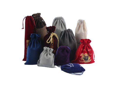 Poche à cordon floquée