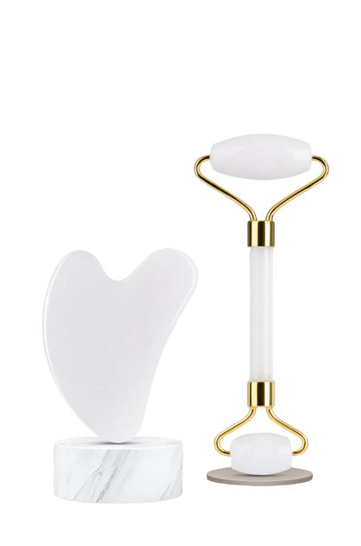 Rouleau pour le visage et Guasha