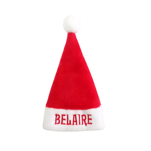 Botella de bebida con tapa navideña