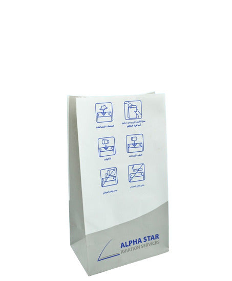 Bolsa para mareos con fondo cuadrado