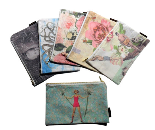 Bolsa de maquillaje con impresión en color sublimada