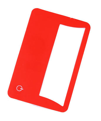 Tarjeta con lámpara y lupa