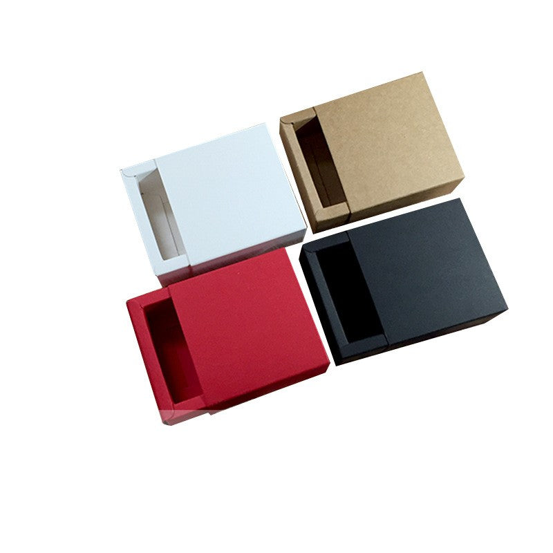 Boîte à dessin en papier brun