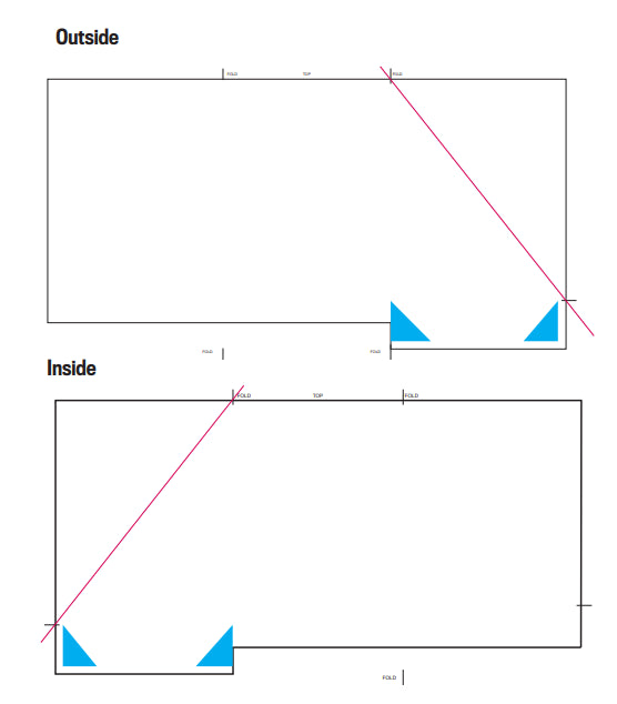 Porta tarjetas con llave tipo sobre