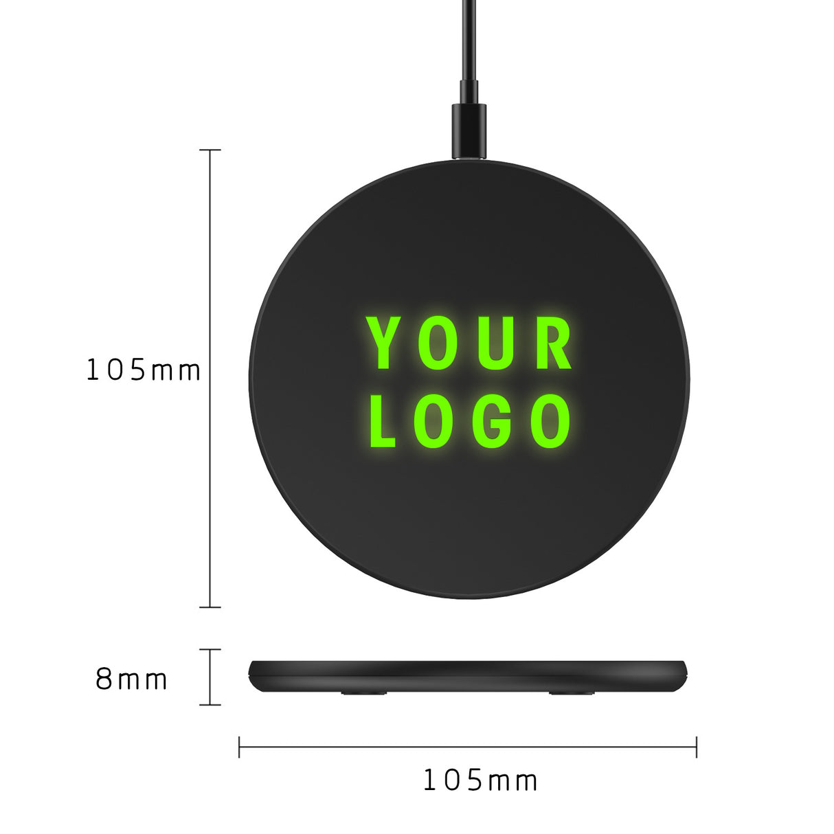 Chargeur sans fil 10 W avec rétroéclairage