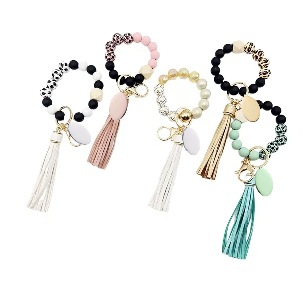 Porte-clés, bracelet et étiquette