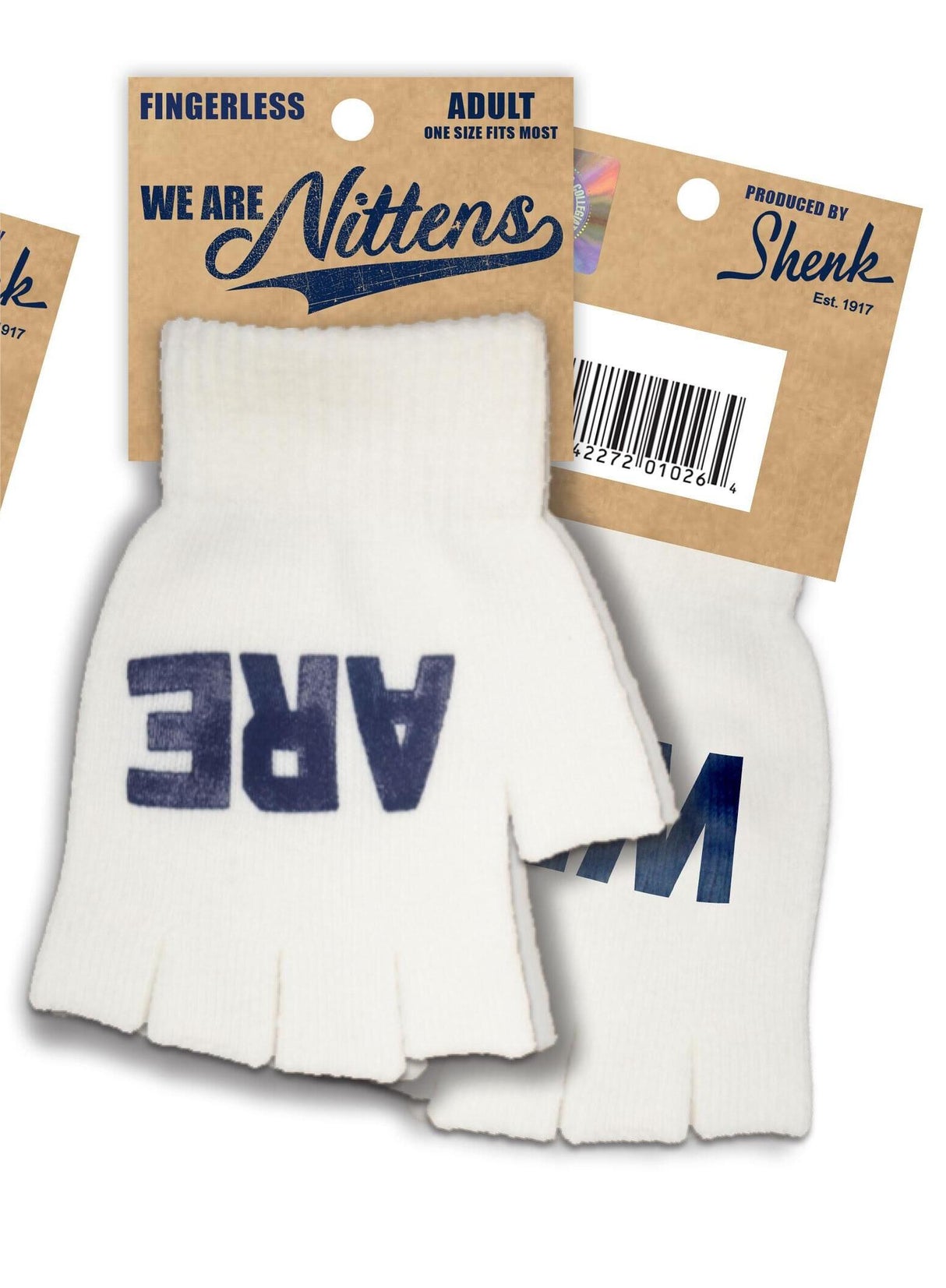 Guantes de medio dedo con tarjeta de papel