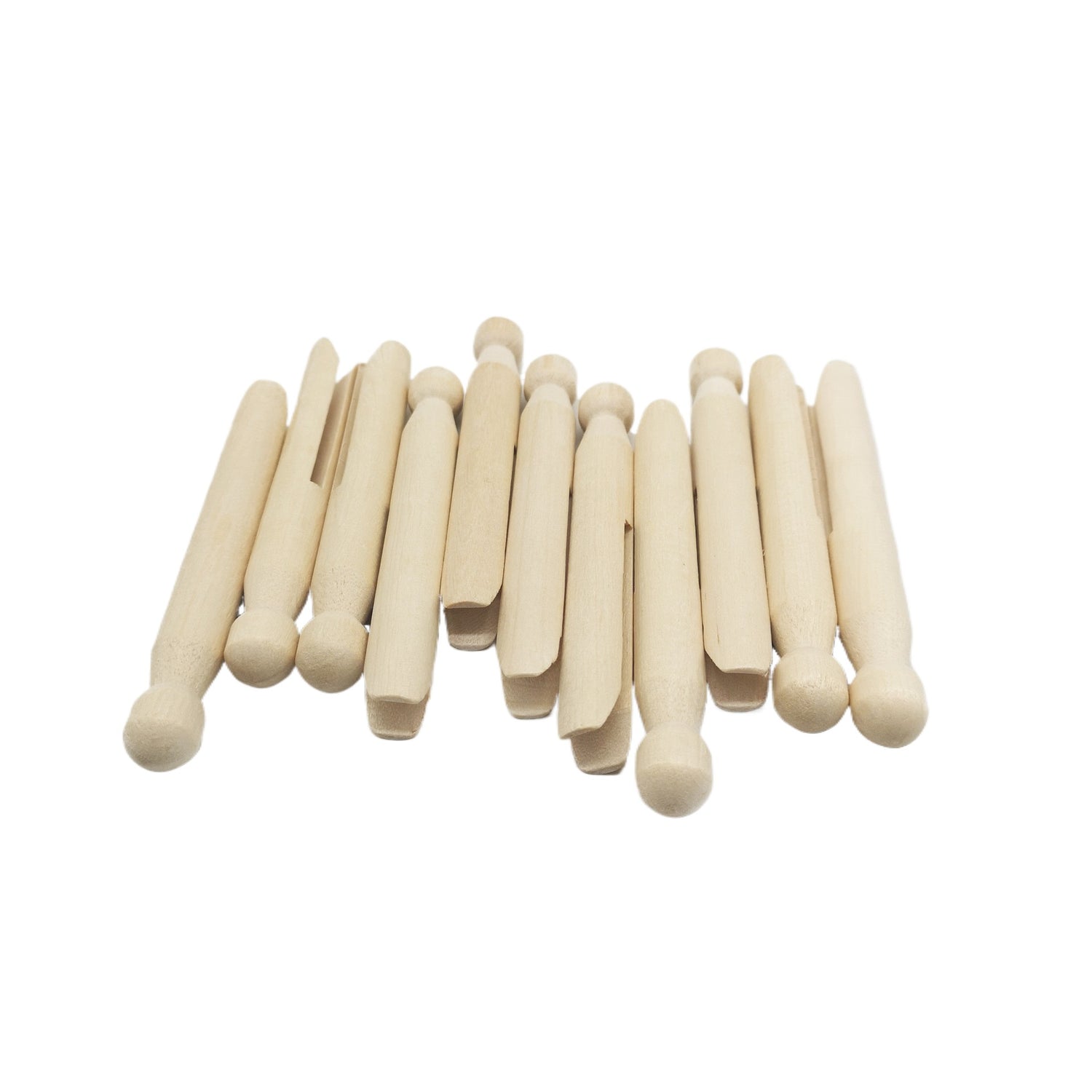 Pince à linge ronde en bois de 9,5 cm